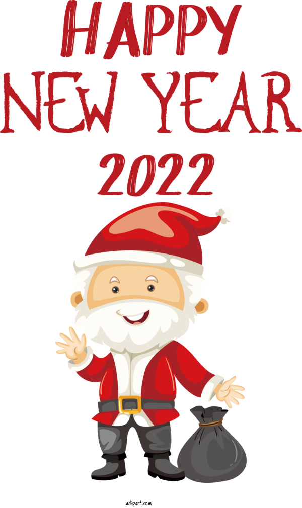 Free Holidays Bauble Christmas Day Santa Claus For New Year 2022 Clipart Transparent Background