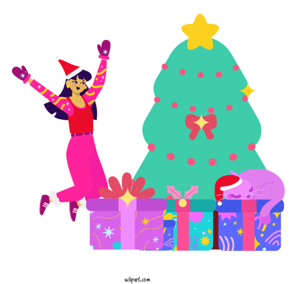 Free Holidays Christmas Day Rudolph Christmas Tree For Christmas Clipart Transparent Background