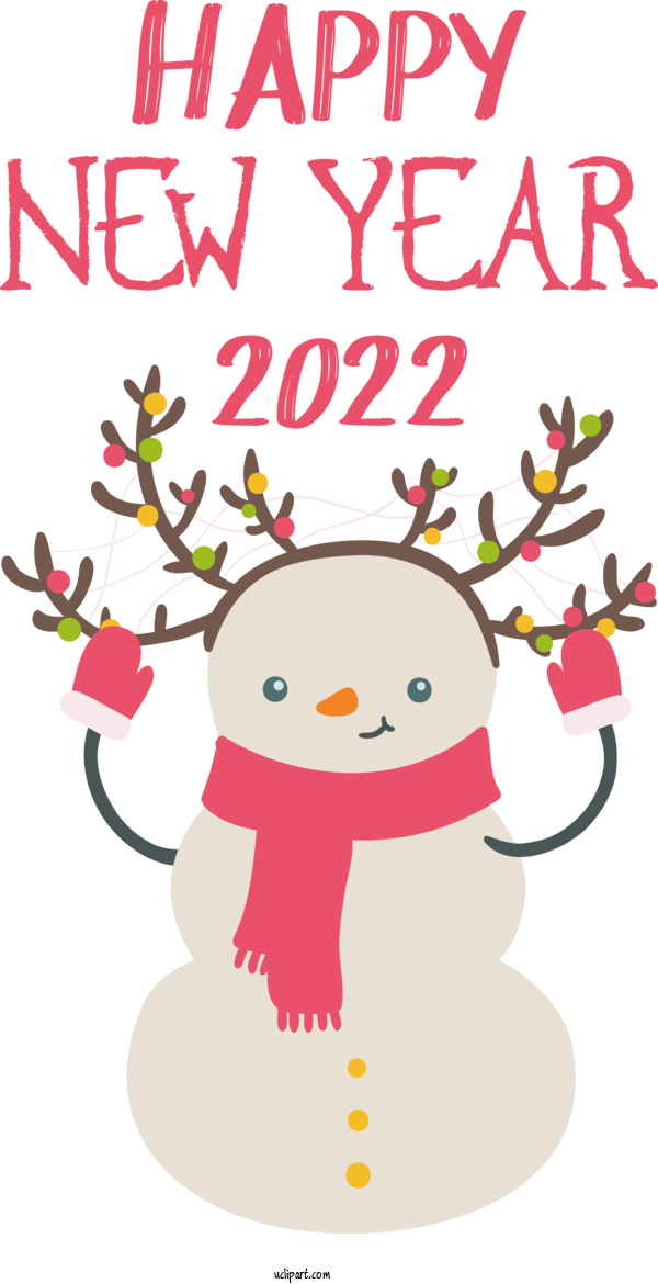 Free Holidays Drawing Design Transparency For New Year 2022 Clipart Transparent Background