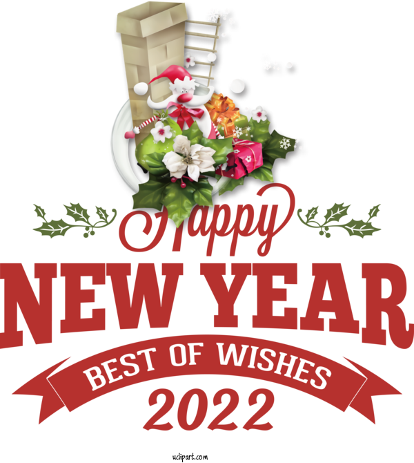 Free Holidays Floral Design Bauble Christmas Day For New Year 2022 Clipart Transparent Background