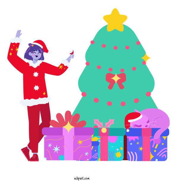 Free Holidays Christmas Graphics Christmas Day Christmas Tree For Christmas Clipart Transparent Background