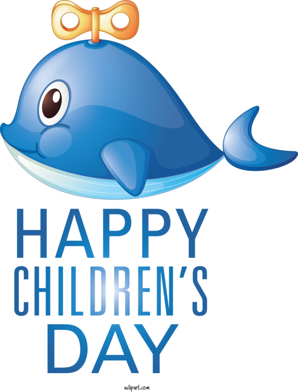 Free Holidays Logo Dolphin Design For Children's Day Clipart Transparent Background