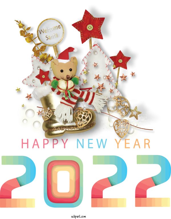 Free Holidays Christmas Day New Year Rudolph For New Year 2022 Clipart Transparent Background