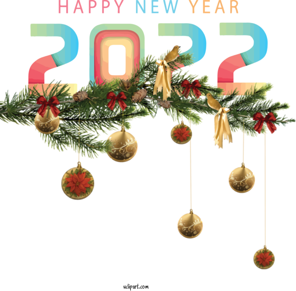 Free Holidays Christmas Day Christmas Tree Santa Claus For New Year 2022 Clipart Transparent Background