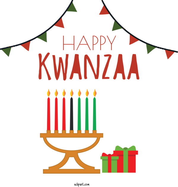 Free Holidays Kwanzaa Kinara African Americans For Kwanzaa Clipart Transparent Background