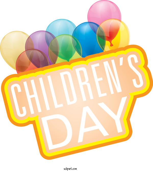 Free Holidays Balloon Design Line For Children's Day Clipart Transparent Background