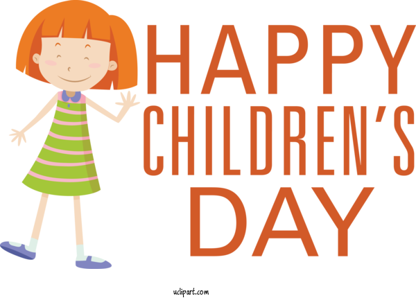 Free Holidays Human Clothing Logo For Children's Day Clipart Transparent Background