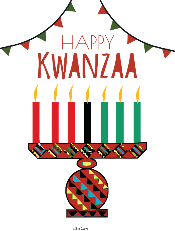 Free Holidays Kwanzaa Kinara The African American Holiday Of Kwanzaa: A Celebration Of Family, Community & Culture For Kwanzaa Clipart Transparent Background