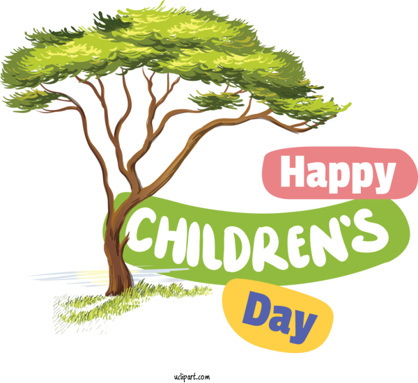 Free Holidays Lion Drawing Tree For Children's Day Clipart Transparent Background