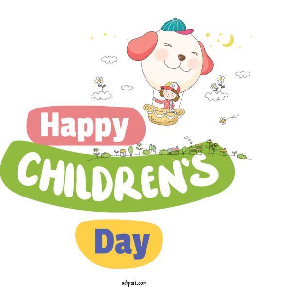 Free Holidays Human Design Logo For Children's Day Clipart Transparent Background