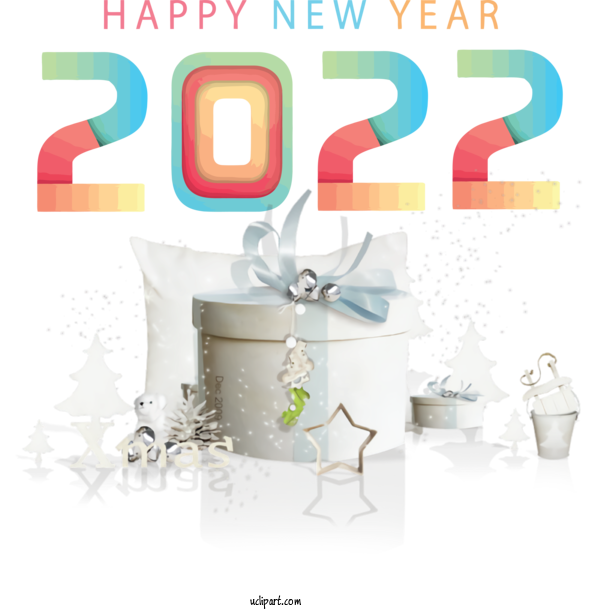 Free Holidays Design Meter For New Year 2022 Clipart Transparent Background