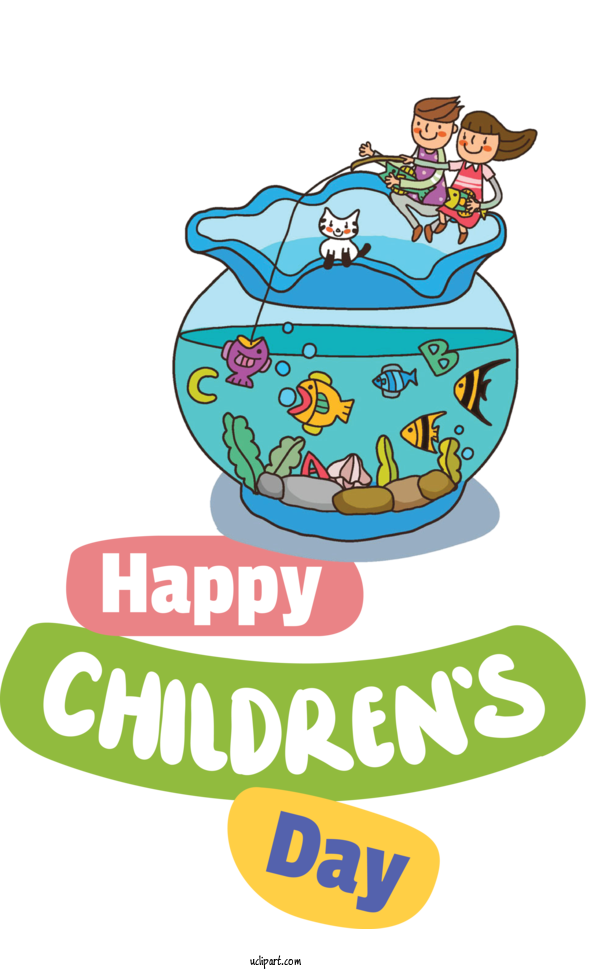 Free Holidays Cartoon Design Cuteness For Children's Day Clipart Transparent Background
