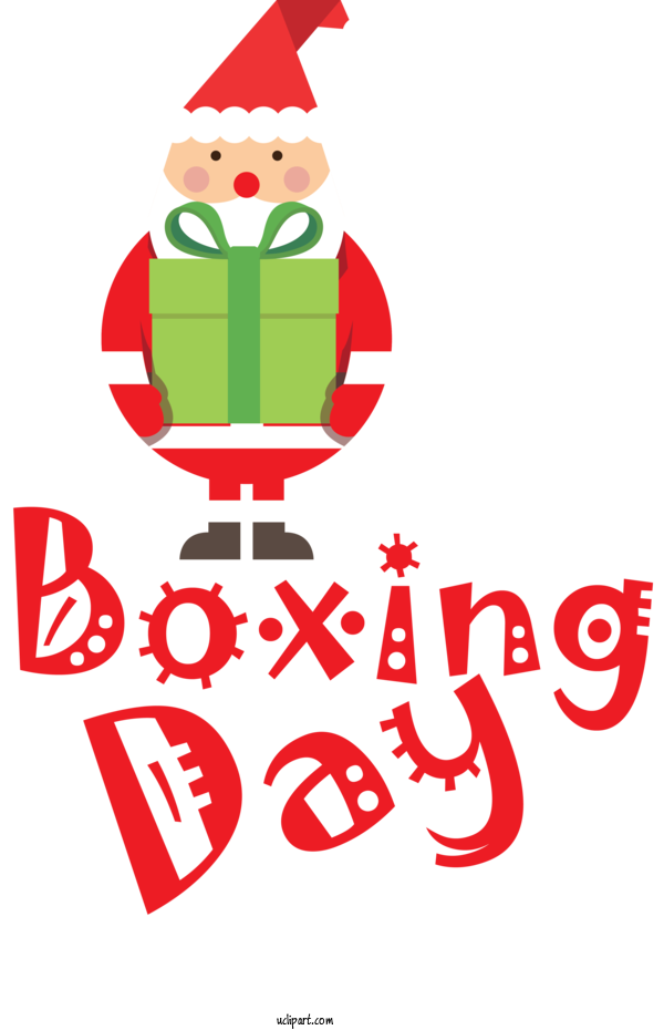 Free Holidays Christmas Day Santa Claus Reindeer For Boxing Day Clipart Transparent Background