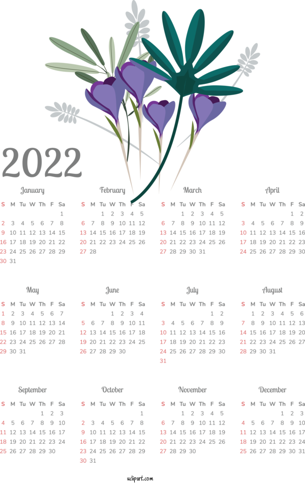 Free Life Flower Vector Royalty Free For Yearly Calendar Clipart Transparent Background