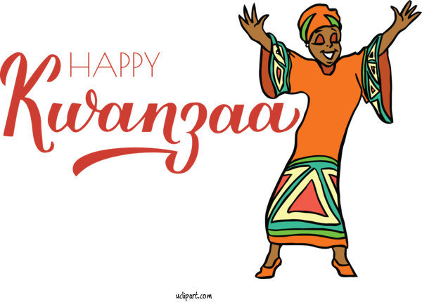 Free Holidays Human Cartoon Happiness For Kwanzaa Clipart Transparent Background
