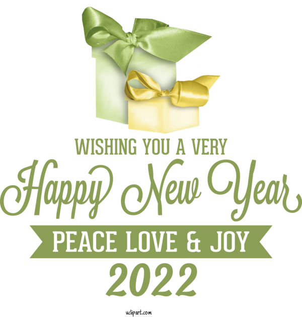 Free Holidays Interstate 80 Logo Font For New Year 2022 Clipart Transparent Background
