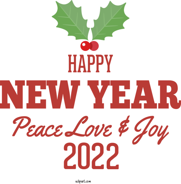 Free Holidays Flower Logo Line For New Year 2022 Clipart Transparent Background