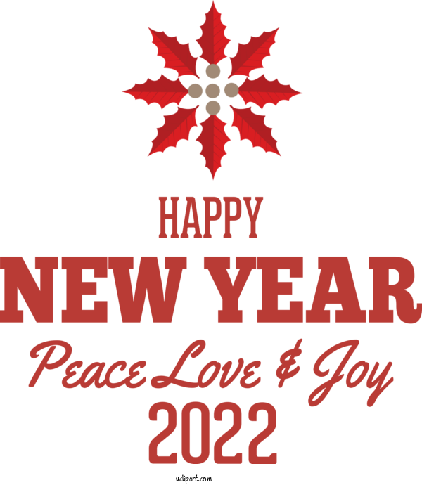Free Holidays Christmas Tree Christmas Day Flower For New Year 2022 Clipart Transparent Background