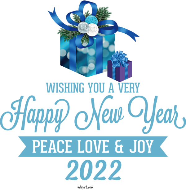 Free Holidays Drawing For New Year 2022 Clipart Transparent Background