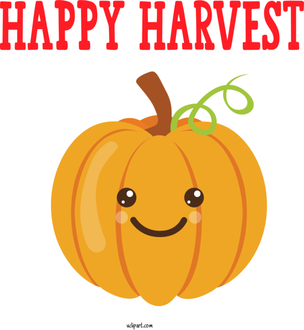 Free Holidays Squash Jack O' Lantern Vegetable For Thanksgiving Clipart Transparent Background