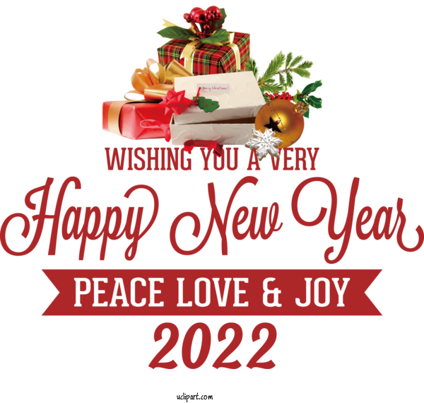Free Holidays Design Drawing Floral Design For New Year 2022 Clipart Transparent Background