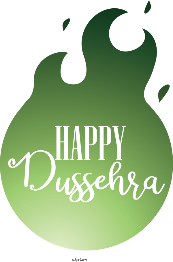 Free Dussehra Logo Design Text For Happy Dussehra Clipart Transparent Background