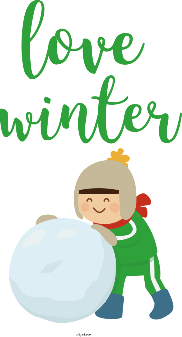 Free Nature Human Cartoon Happiness For Winter Clipart Transparent Background