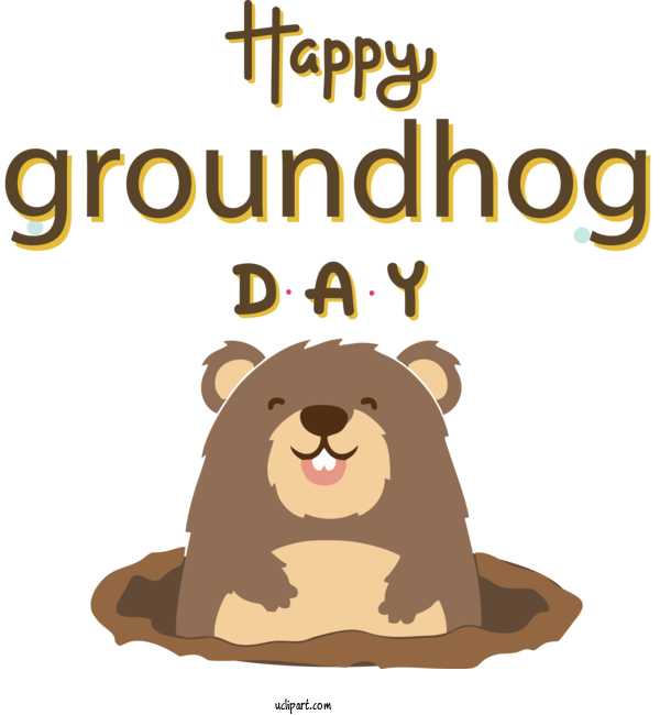 Free Holidays Lion Bears Dog For Groundhog Day Clipart Transparent Background