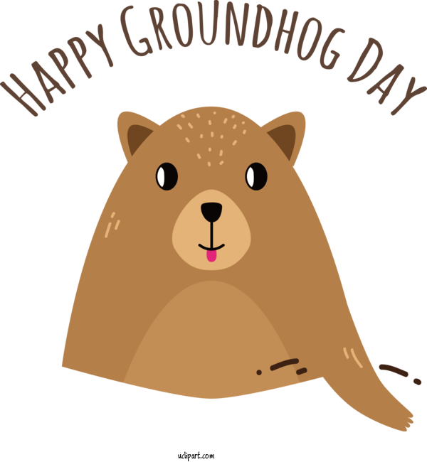 Free Holidays Rodents Beaver Cat For Groundhog Day Clipart Transparent Background