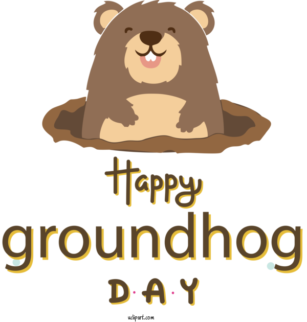 Free Holidays Lion Cat Like Logo For Groundhog Day Clipart Transparent Background