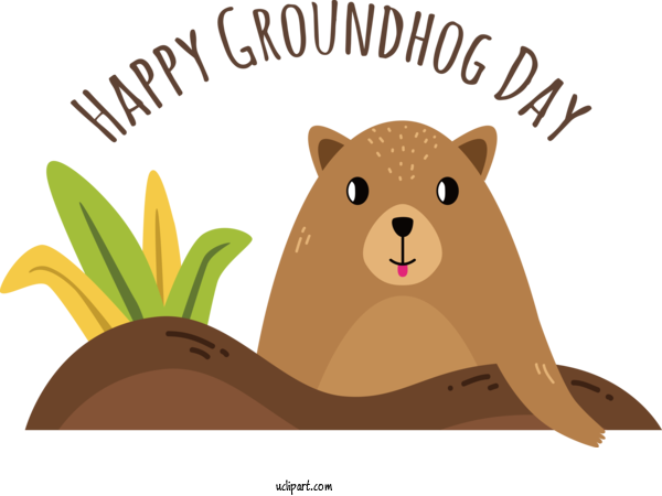 Free Holidays Groundhog Rodents Groundhog Day For Groundhog Day Clipart Transparent Background