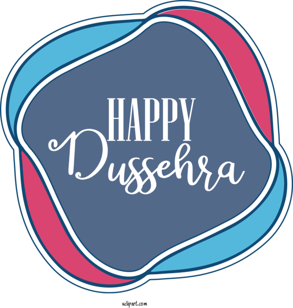 Free Dussehra Design Logo Line For Happy Dussehra Clipart Transparent Background