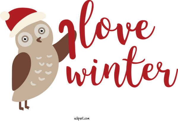 Free Nature Birds Owls Logo For Winter Clipart Transparent Background
