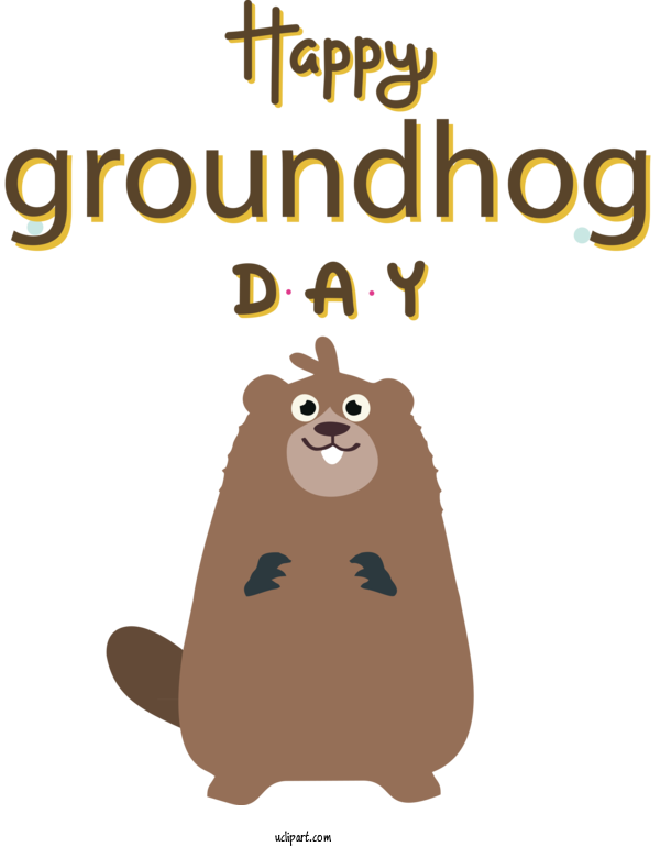 Free Holidays Cat Like Cartoon Dog For Groundhog Day Clipart Transparent Background