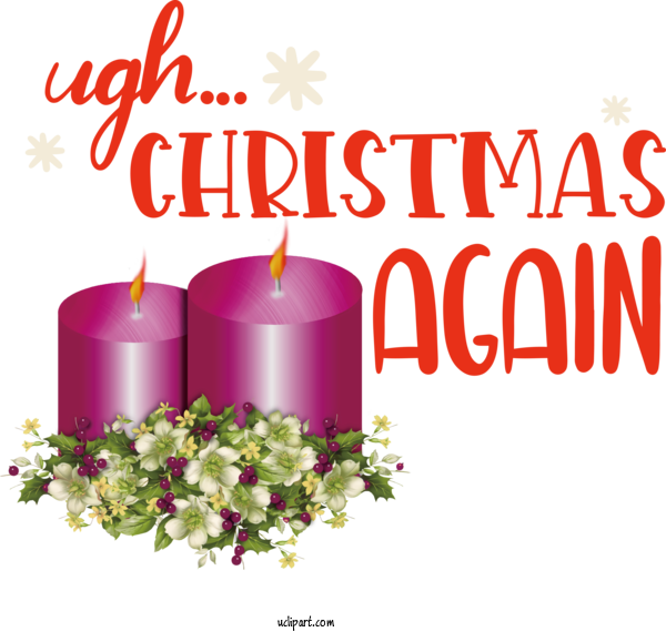 Free Holidays Candle Candlestick Holiday For Christmas Clipart Transparent Background