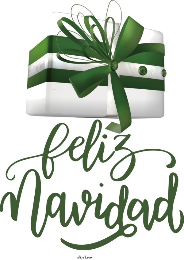 Free Holidays Logo Leaf Green For Feliz Navidad Clipart Transparent Background