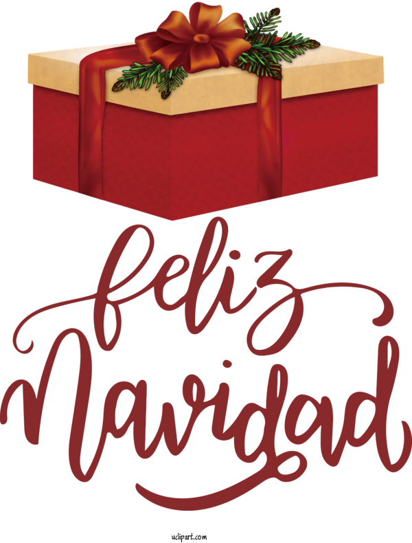 Free Holidays Logo Gift Meter For Feliz Navidad Clipart Transparent Background