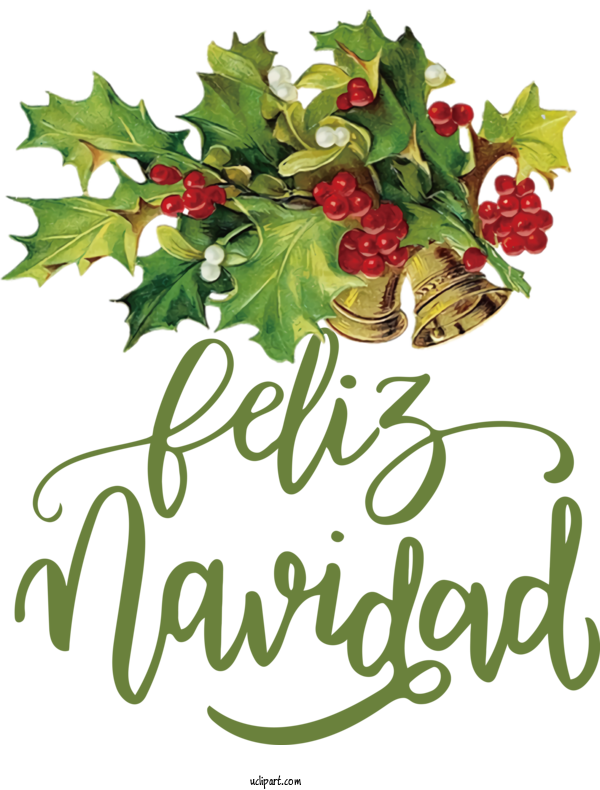 Free Holidays Holly Bauble Christmas Day For Feliz Navidad Clipart Transparent Background