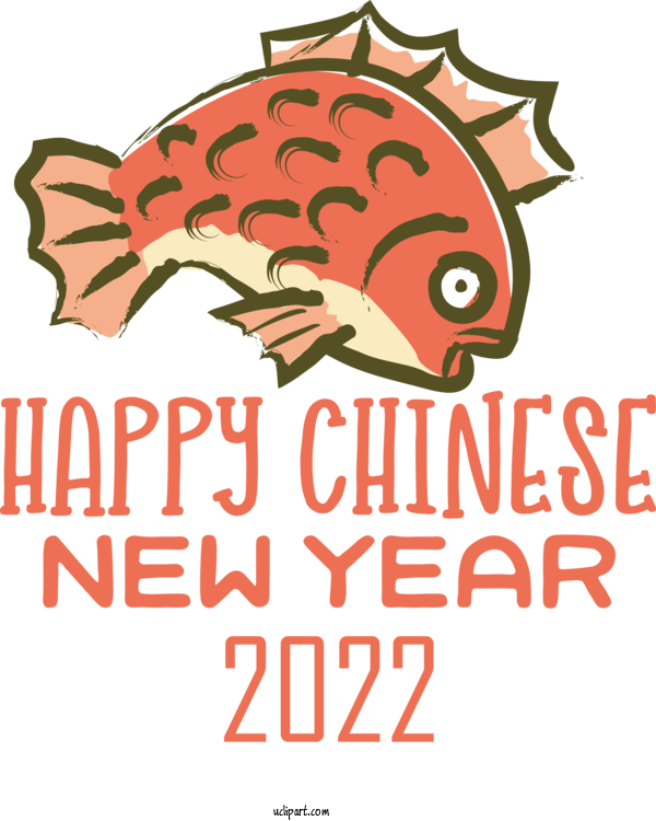 Free Holidays Fish Logo Drawing For Chinese New Year Clipart Transparent Background