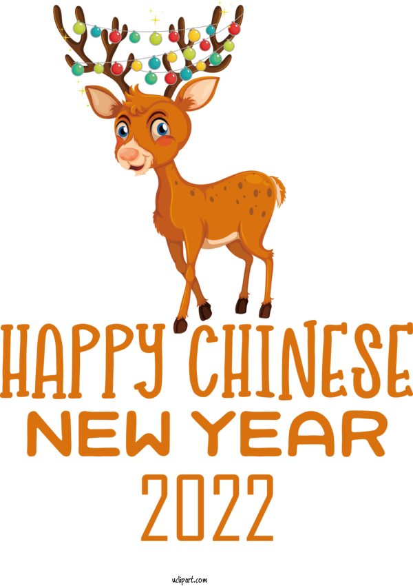 Free Holidays Reindeer Deer Meter For Chinese New Year Clipart Transparent Background