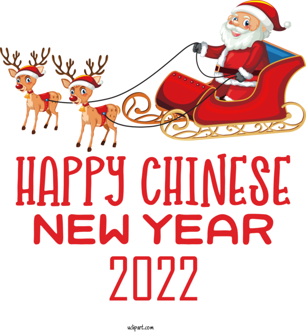 Free Holidays Reindeer Deer Christmas Day For Chinese New Year Clipart Transparent Background