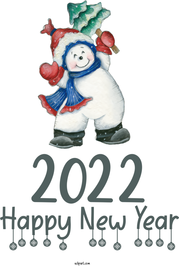 Free Holidays New Year 2022 New Year Merry Christmas And Happy New Year 2022 For New Year 2022 Clipart Transparent Background