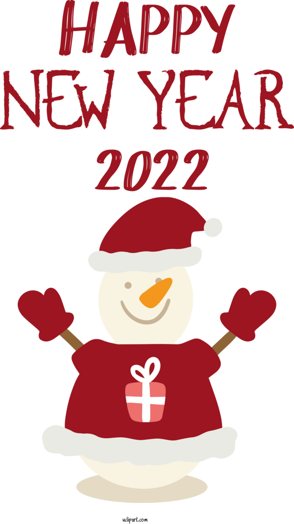 Free Holidays Christmas Day Christmas Decoration Santa Claus For New Year 2022 Clipart Transparent Background