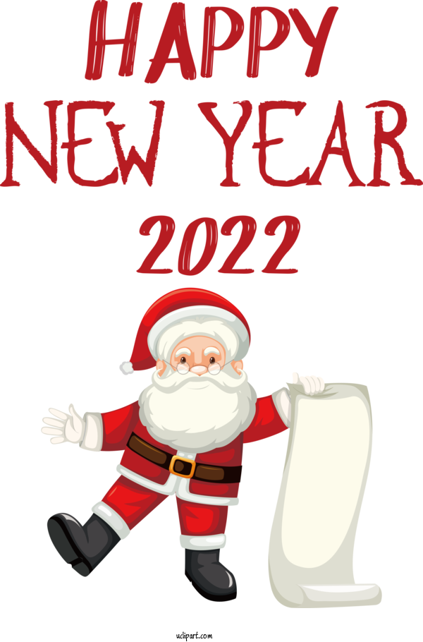Free Holidays Christmas Day Santa Claus Christmas Decoration For New Year 2022 Clipart Transparent Background