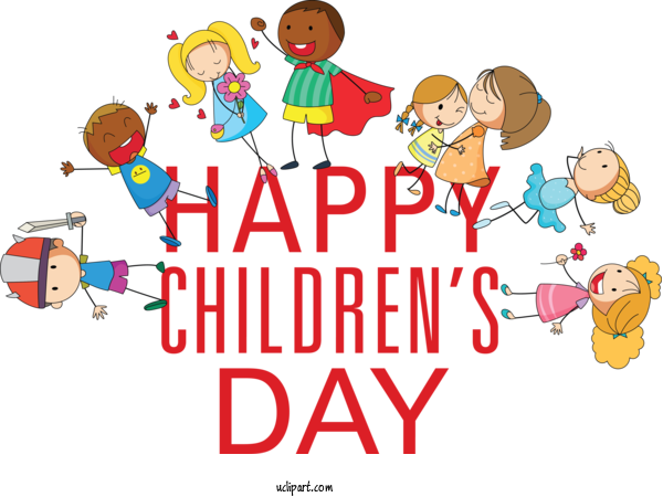 Free Holidays Human Cartoon Conversation For Children's Day Clipart Transparent Background