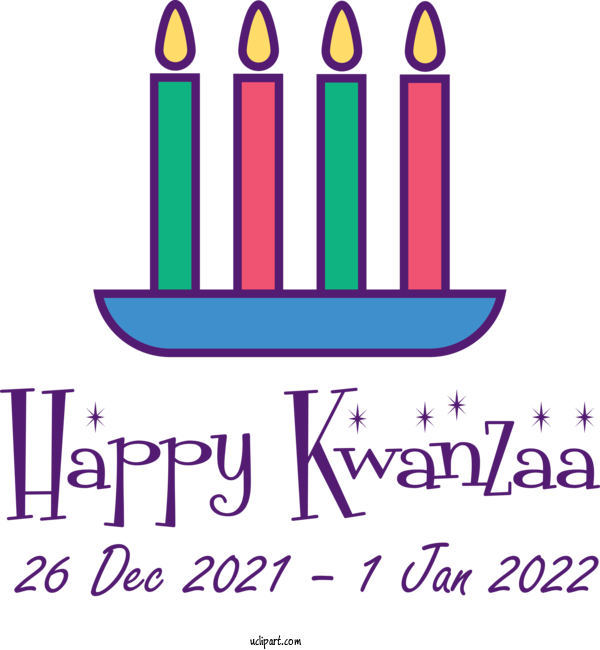 Free Holidays Logo Line Purple For Kwanzaa Clipart Transparent Background