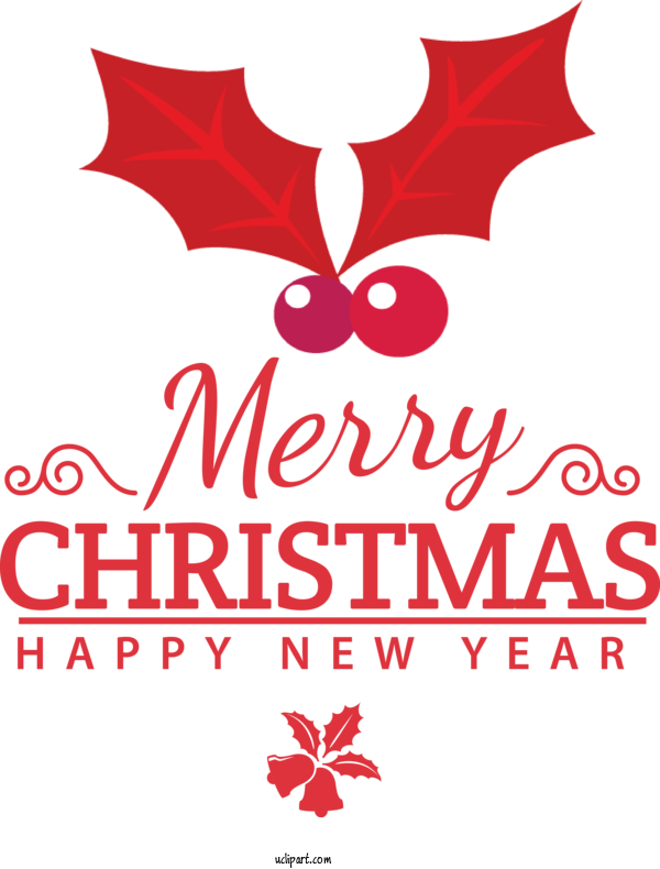 Free Holidays Design Flower Logo For Christmas Clipart Transparent Background