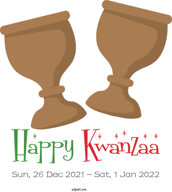 Free Holidays Line Design Font For Kwanzaa Clipart Transparent Background