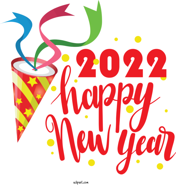 Free Holidays Logo Design Line For New Year 2022 Clipart Transparent Background