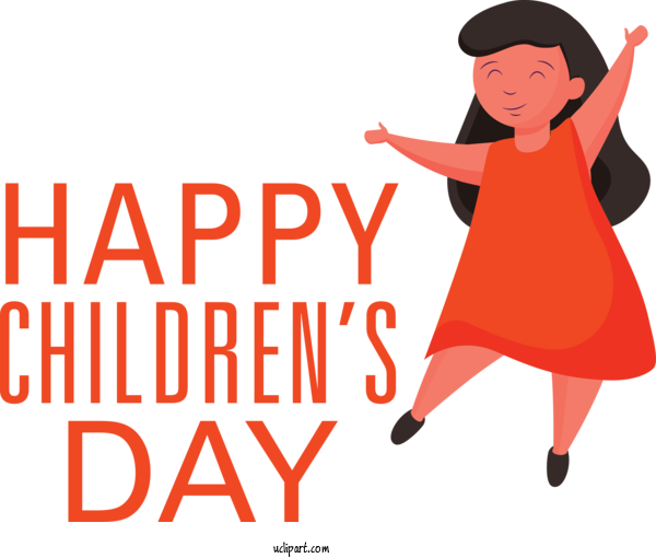 Free Holidays Clothing Human Logo For Children's Day Clipart Transparent Background
